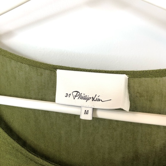 3.1 Phillip Lim Green Lightweight Tunic - Picture 4 of 6